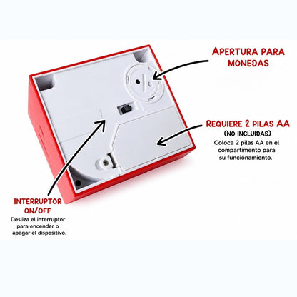 Alcancía Pikachu Come Monedas