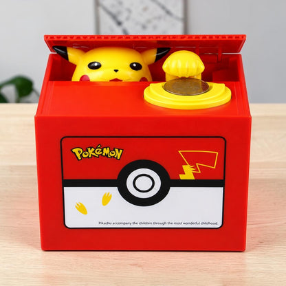 Alcancía Pikachu Come Monedas
